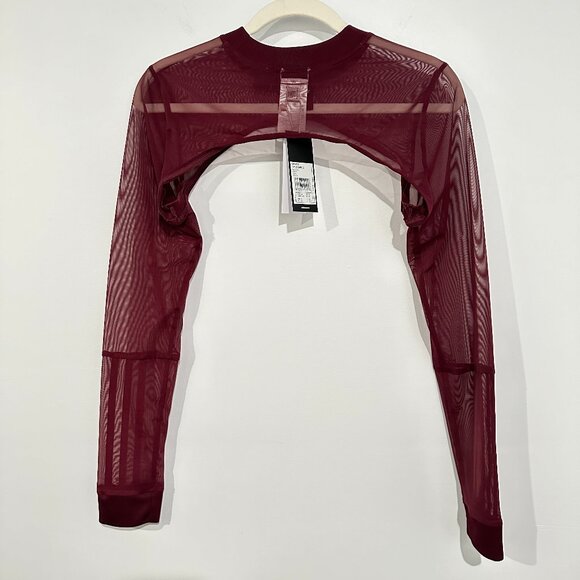 IVY PARK x Adidas Shrug Maroon Size Medium Beyoncé Drip 1 Sporty Layering - Picture 1 of 6